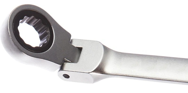 Ключ комбинированный трещоточный BERGER BG1240 с шарниром 11 мм - изображение 2