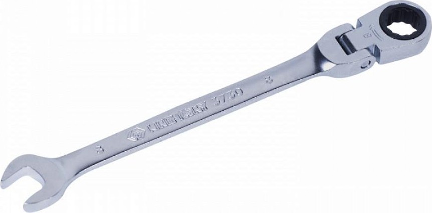 Ключ комбинированный трещоточный KING TONY 373008М 8 мм, с шарниром 373008M - изображение 2