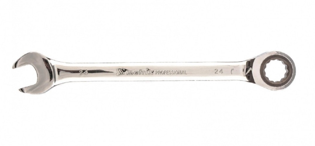 Ключ комбинированный трещоточный MATRIX 14815 24 мм, CrV