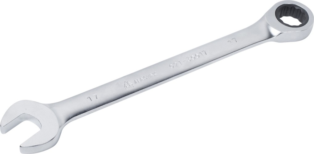 Ключ комбинированный трещоточный МАСТАК 021-30017H 17 мм