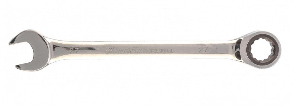 Ключ комбинированный трещоточный MATRIX 14816 27 мм, CrV