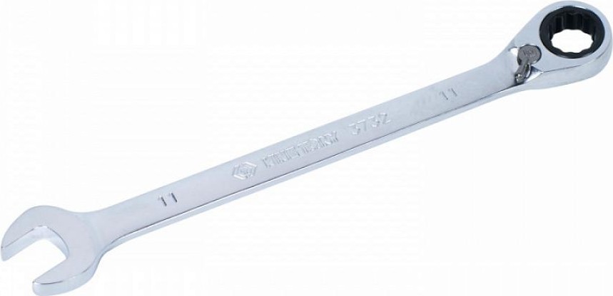 Ключ комбинированный трещоточный KING TONY 373211М 11 мм, с флажком 373211M