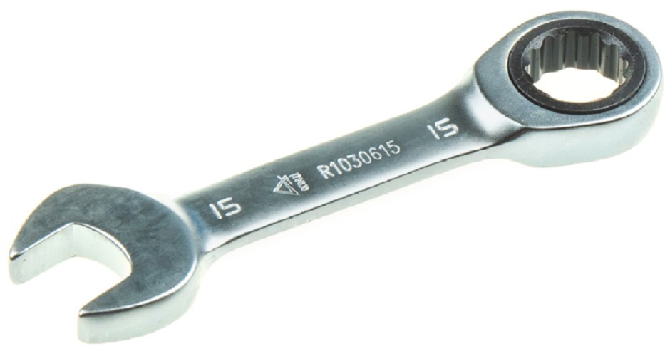 Ключ комбинированный трещоточный ARNEZI R1030615 15 мм короткий - изображение 2
