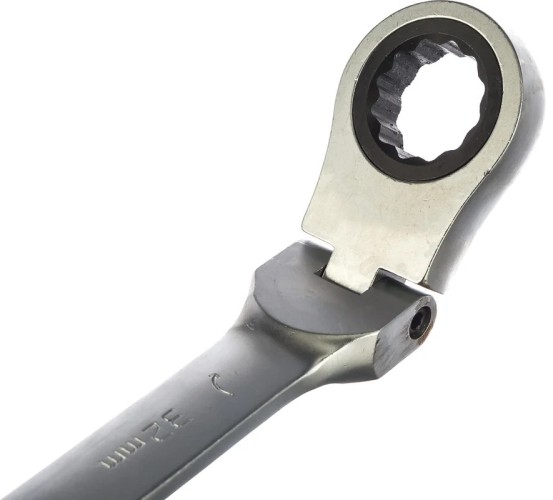Ключ комбинированный трещоточный BERGER BG1258 с шарниром 32 мм - изображение 3