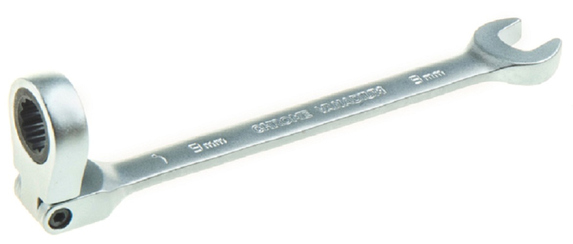 Ключ комбинированный трещоточный ARNEZI R1030509 9 мм шарнирный - изображение 3