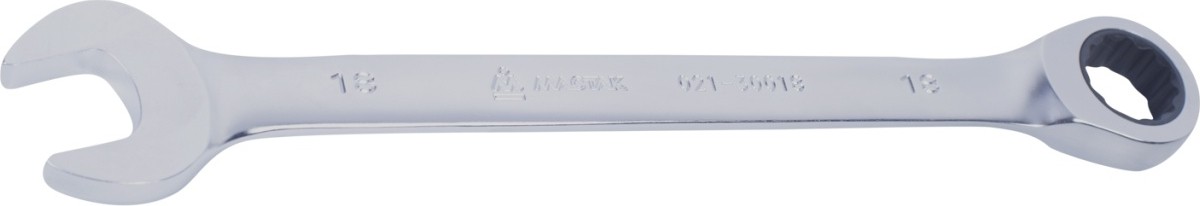 Ключ комбинированный трещоточный МАСТАК 021-30018H 18 мм