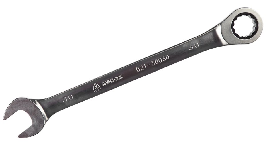 Ключ комбинированный трещоточный МАСТАК 021-30030H 30 мм