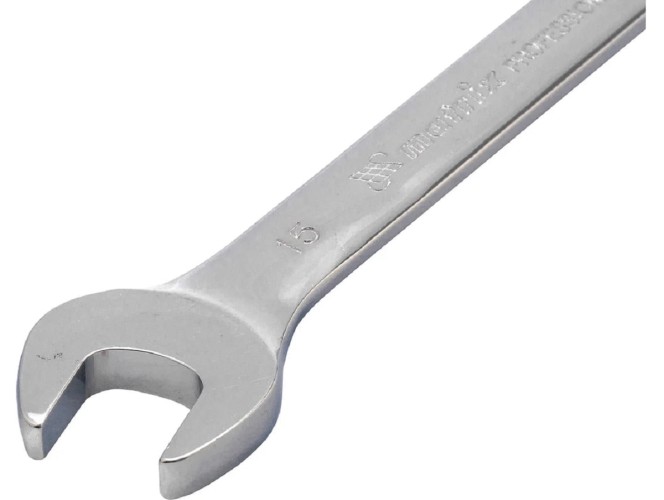 Ключ комбинированный трещоточный MATRIX 14828 15 мм, CrV шарнирный - изображение 2