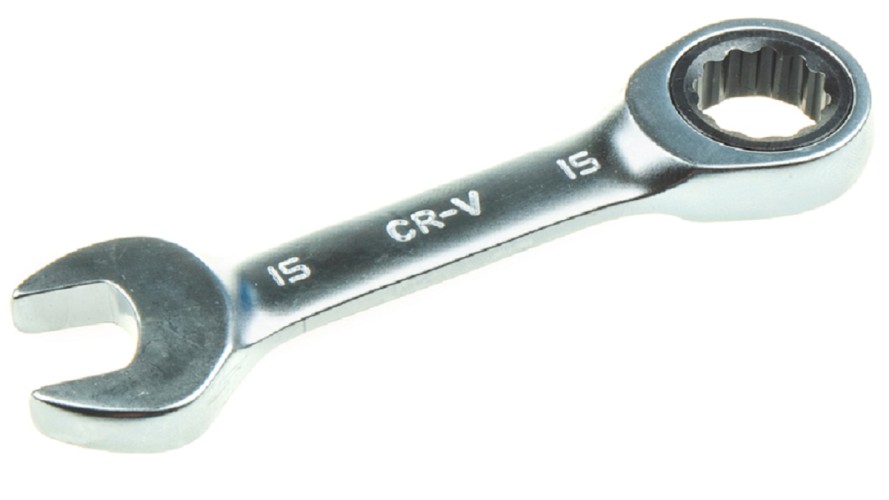 Ключ комбинированный трещоточный ARNEZI R1030615 15 мм короткий - изображение 3