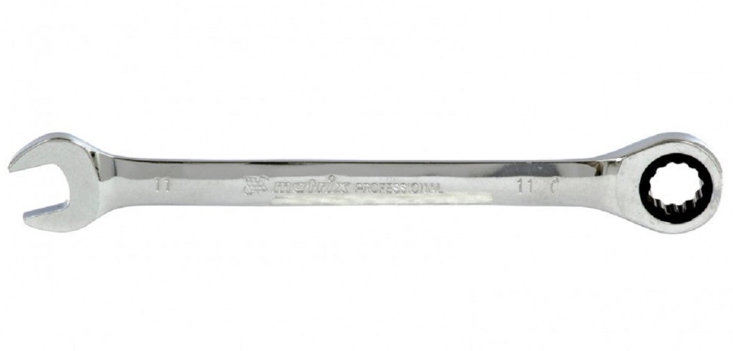 Ключ комбинированный трещоточный MATRIX 14804 11мм, CrV