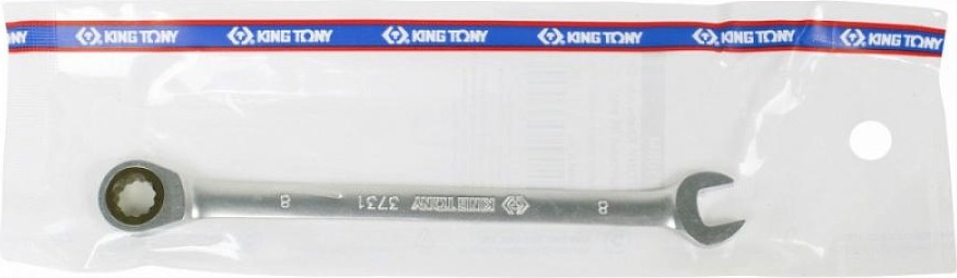 Ключ комбинированный трещоточный KING TONY 373108М 8 мм 373108M - изображение 2