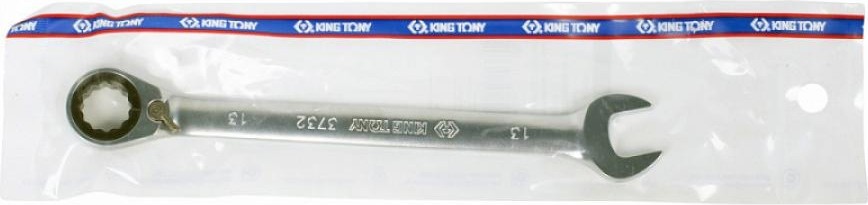Ключ комбинированный трещоточный KING TONY 373213М 13 мм, с флажком 373213M - изображение 3