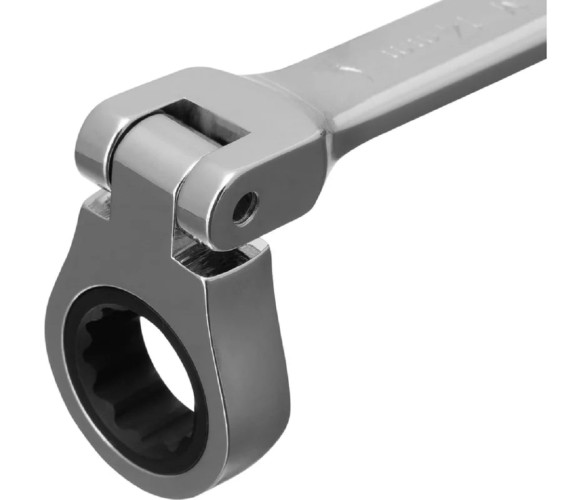 Ключ комбинированный трещоточный MATRIX 14866 14мм, CrV  шарнирный - изображение 4