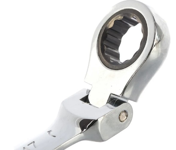 Ключ комбинированный трещоточный MATRIX 14869 17мм, CrV - изображение 4