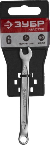 Ключ комбинированный ЗУБР МАСТЕР гаечный 6 мм, 27087-06_z01 - изображение 2