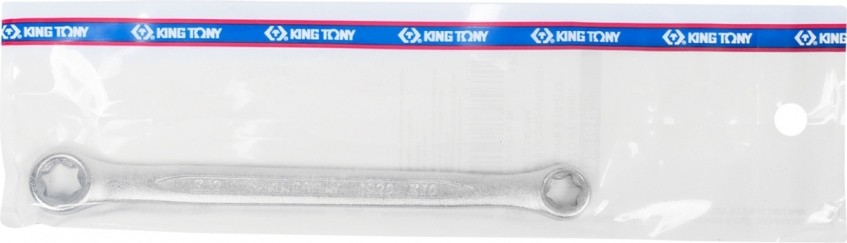 Ключ накидной TORX E-стандарт KING TONY E10 х E12 19201012 19201012 - изображение 2