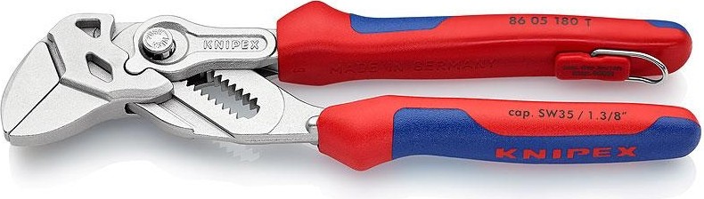 Ключ переставной KNIPEX 8605180TBK 180 мм, cr-v, хромированные рукоятки KN-8605180TBK