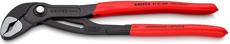 Ключ переставной KNIPEX 8701300SB cobra 300 мм с фиксатором KN-8701300SB