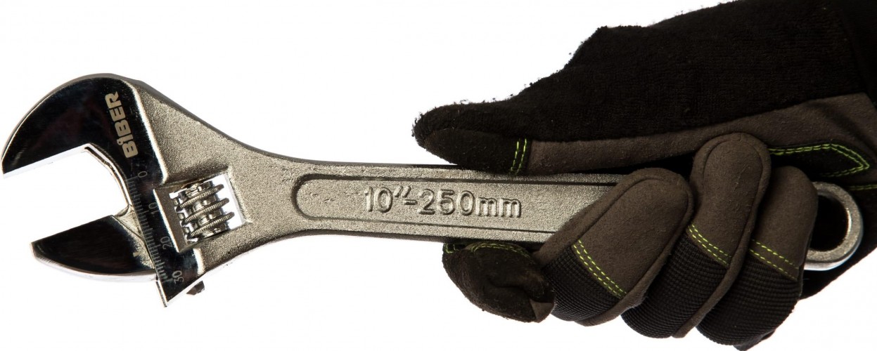 Ключ разводной Biber 90003 со шкалой 250мм Тов-087761 - изображение 3