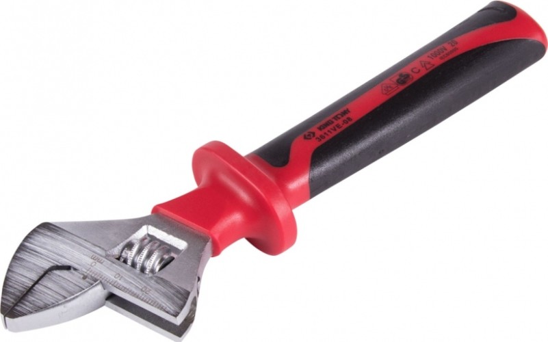 Ключ разводной диэлектрический KING TONY 3611VE-08 212 мм