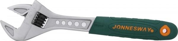 Ключ разводной JONNESWAY W27AT10 эргономичный с пластиковой ручкой, 0-29 мм, L-250  048047 - изображение 3