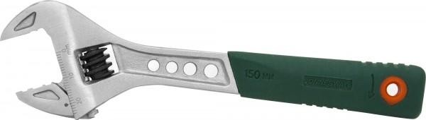 Ключ разводной JONNESWAY W27AT6 эргономичный с пластиковой ручкой, 0-19 мм, L-150  048045 - изображение 2