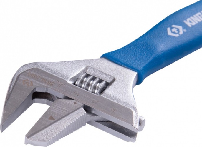 Ключ разводной KING TONY 3614-08R 212х38 мм, с изменяемой губкой - изображение 2