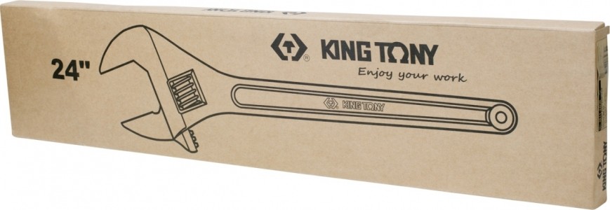 Ключ разводной KING TONY 600 мм 3611-24HR 3611-24HR - изображение 3