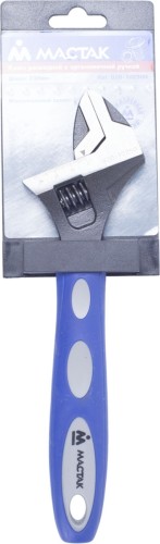 Ключ разводной МАСТАК 250 мм эргономичная ручка, держатель 020-10250H 020-10250H - изображение 2