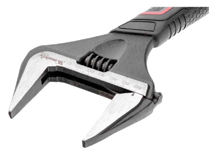 Ключ разводной MATRIX 15576 тонкие губки, фосфатированный, 150 мм CrV, PRO - изображение 2