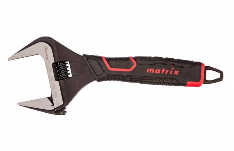 Ключ разводной MATRIX 15578 тонкие губки, фосфатированный, 250 мм CrV, PRO