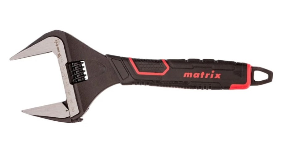 Ключ разводной MATRIX 15579 тонкие губки, фосфатированный, 300 мм CrV, PRO