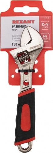 Ключ разводной REXANT 12-4672 150 мм, двухкомпонентная рукоятка - изображение 3