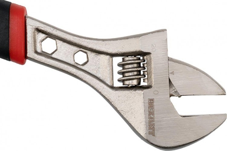 Ключ разводной REXANT 12-4673 200 мм двухкомпонентная рукоятка - изображение 2