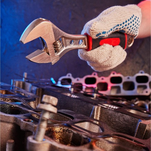 Ключ разводной REXANT 12-4673 200 мм двухкомпонентная рукоятка - изображение 4