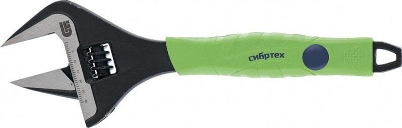 Ключ разводной СИБРТЕХ 200 мм тонкие губки, фосфатированый 15534