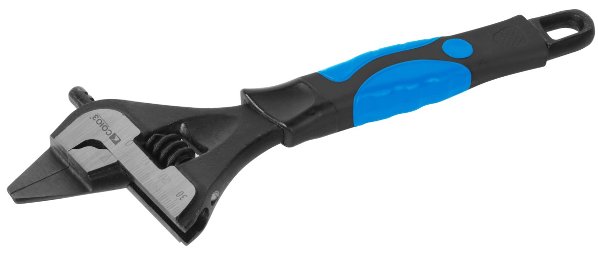 Ключ разводной СОЮЗ 1045-30-200С 200мм, зев 42мм, супертонкие губки, обрез. рукоятк