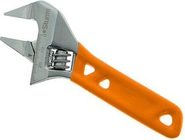 Ключ разводной Sturm 1045-19-200 130мм, зев 32мм, супертонкие губки, обливная рукоя - изображение 2