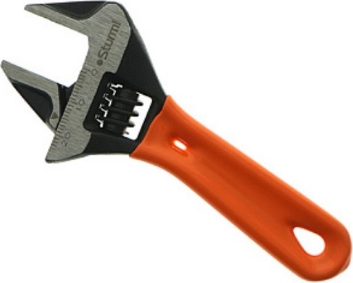 Ключ разводной Sturm 1045-28-120 c короткой ручкой 120мм, зев 24мм, crv