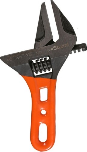 Ключ разводной Sturm 1045-28-155 c короткой ручкой 155мм, зев 41мм, crv