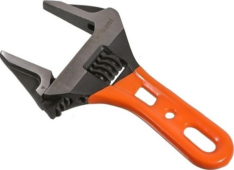 Ключ разводной Sturm 1045-28-155 c короткой ручкой 155мм, зев 41мм, crv - изображение 5