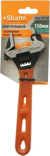 Ключ разводной Sturm 1045-29-150 150мм, crv сталь, увеличенный зев 24мм - изображение 4