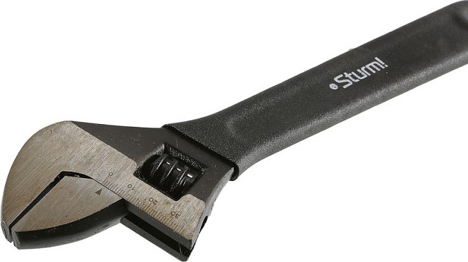 Ключ разводной Sturm 1045-31-300 300 мм, обливная пвх рукоятка - изображение 3