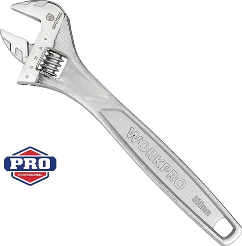 Ключ разводной WORKPRO WP272009 для высоких нагрузок 40х300мм - изображение 2