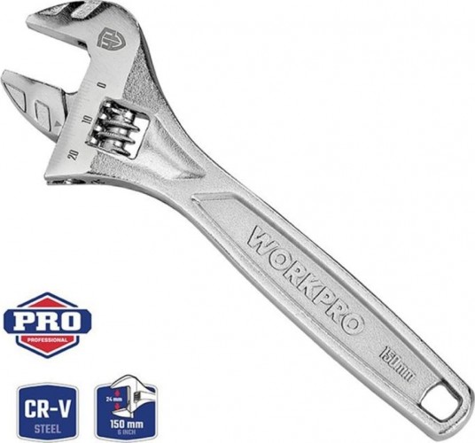 Ключ разводной WORKPRO WP272007 для высоких нагрузок 30х200мм - изображение 2