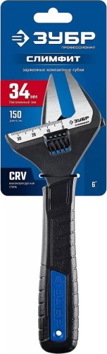 Ключ разводной ЗУБР СлимФит 300 / 60 мм профессионал 27245-30 - изображение 2