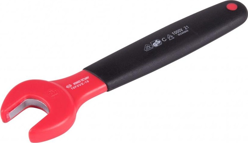 Ключ рожковый диэлектрический KING TONY 10F0VE-19 мм 10F0VE-19