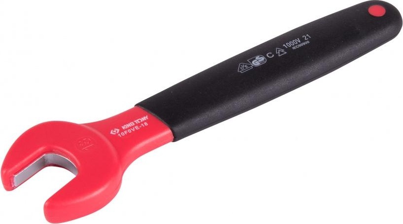 Ключ рожковый диэлектрический KING TONY 10F0VE-18 мм 10F0VE-18