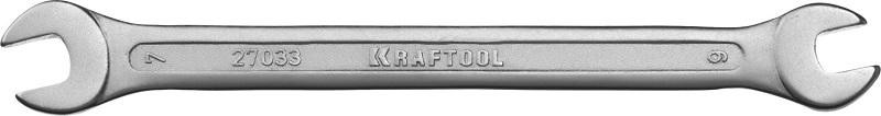 Ключ рожковый KRAFTOOL 6x7 мм гаечный 27033-06-07