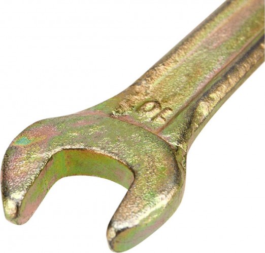 Ключ рожковый REXANT 12-5824-2 10х11 мм, желтый цинк - изображение 2